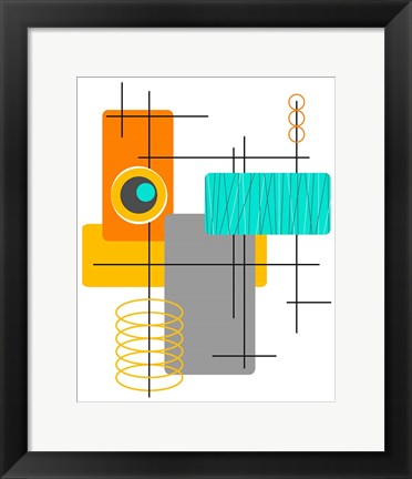 Framed Modop in Orange Print