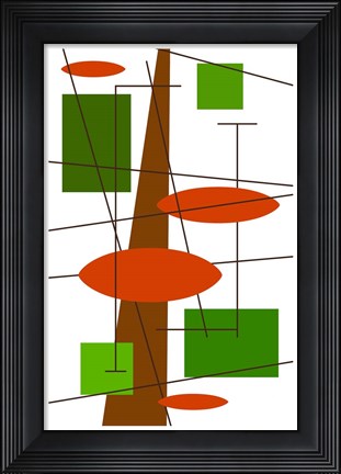 Framed Rauth in Green Print