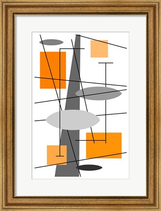 Framed Rauth in Orange Print