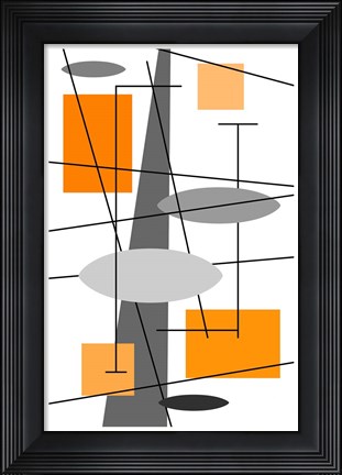 Framed Rauth in Orange Print