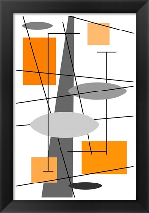 Framed Rauth in Orange Print