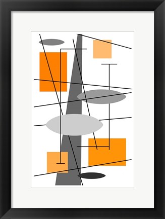 Framed Rauth in Orange Print