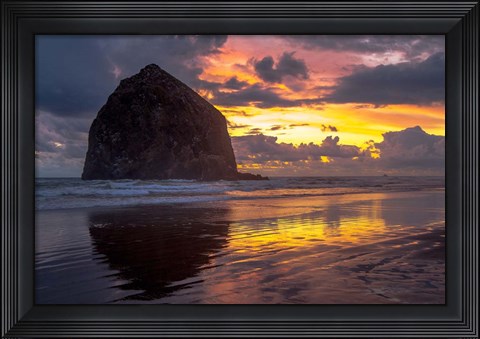 Framed Cannon Beach Sunset Print