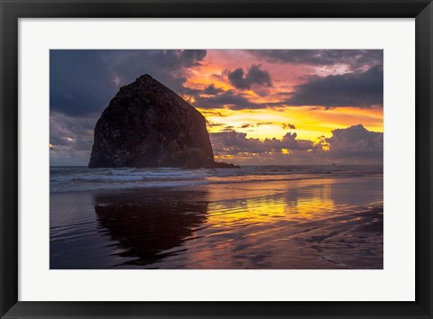 Framed Cannon Beach Sunset Print