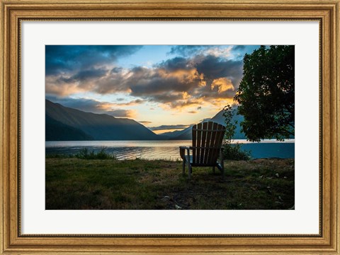 Framed Crescent Lake Chair Print