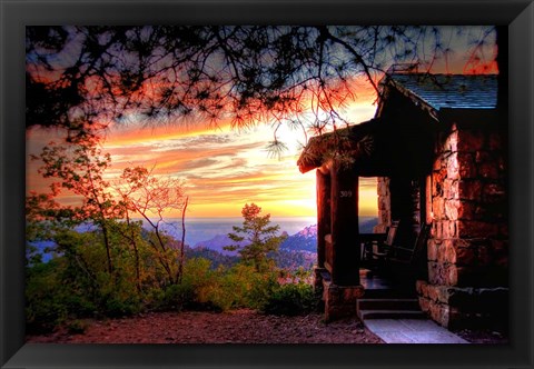 Framed Grand Canyon Cabin Print