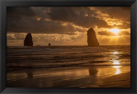 Framed Monolith Sunset Print