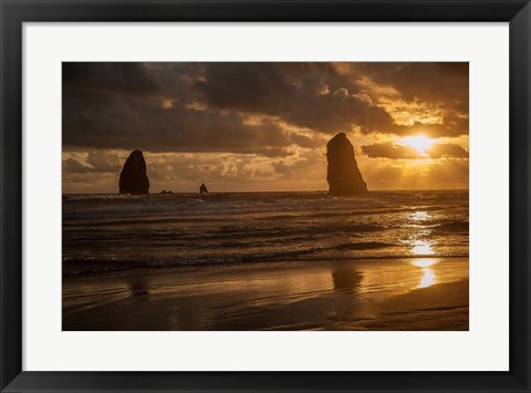 Framed Monolith Sunset Print