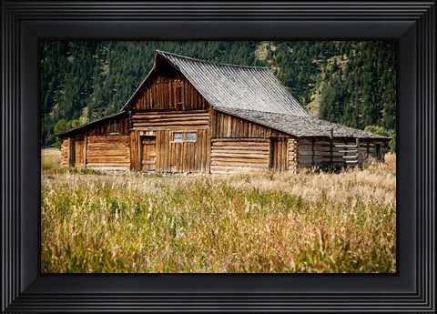 Framed Teton Barn Print