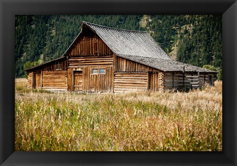 Framed Teton Barn Print