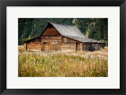 Framed Teton Barn Print