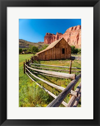 Framed Utah Barn Print