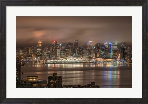 Framed Vancouver Night Print