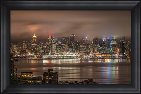 Framed Vancouver Night Print