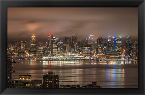 Framed Vancouver Night Print