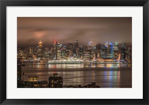 Framed Vancouver Night Print