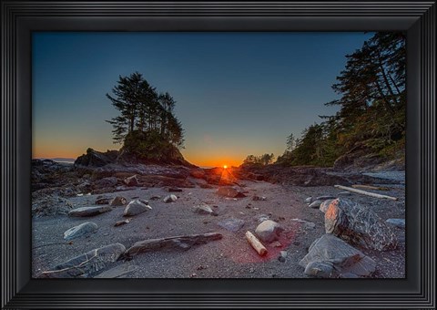 Framed Westcoast Sunset Print