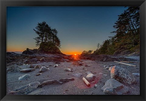 Framed Westcoast Sunset Print