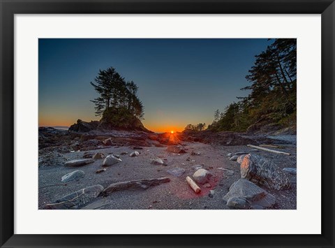 Framed Westcoast Sunset Print