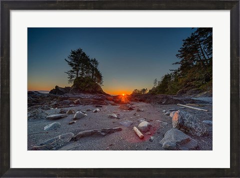Framed Westcoast Sunset Print