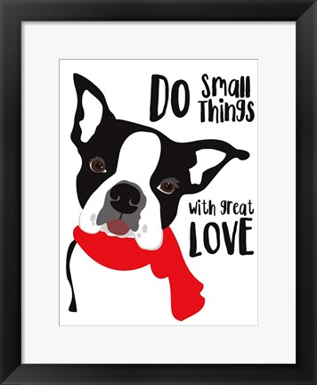 Framed Do Small Things with Great Love Print