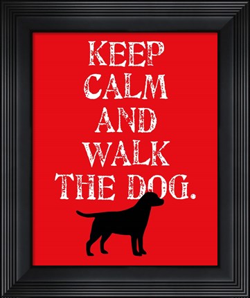 Framed Keep Calm (Labrador) Print