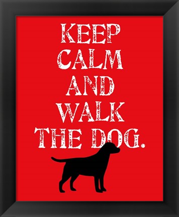 Framed Keep Calm (Labrador) Print