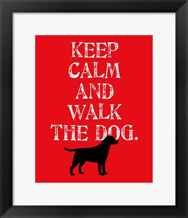 Framed Keep Calm (Labrador) Print