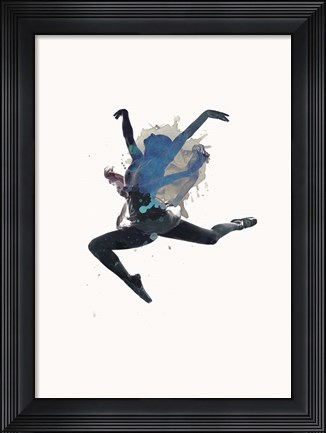 Framed Ballerina Floating Print