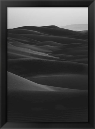 Framed Black Dunes Print