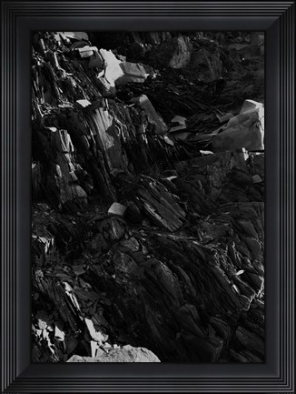 Framed Black Rock Print
