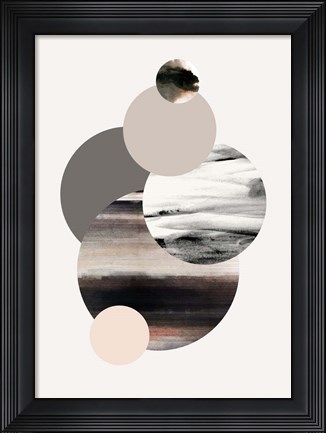 Framed Circles 1 Print