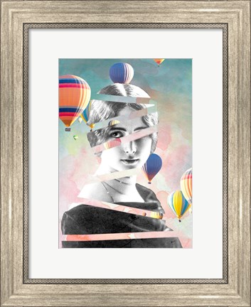 Framed Cleo De Merode Baloons Print
