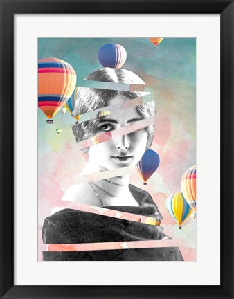 Framed Cleo De Merode Baloons Print