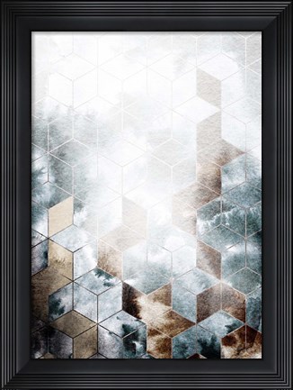 Framed Cubes Magic Print