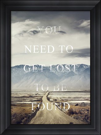 Framed Get Lost Print
