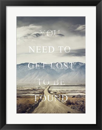 Framed Get Lost Print