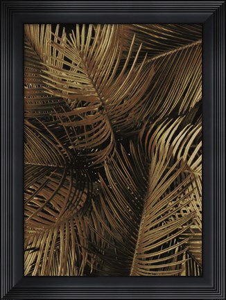 Framed Golden Palm 2 Print
