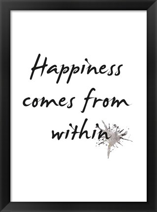 Framed Happiness Print