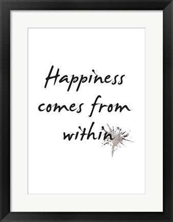 Framed Happiness Print