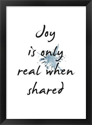 Framed Joy Print
