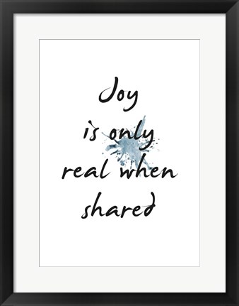 Framed Joy Print