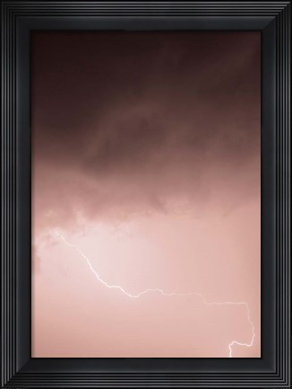 Framed Lightning Pink Print