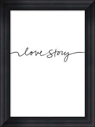 Framed Love Story Print