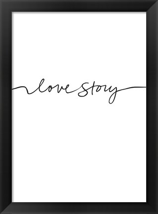 Framed Love Story Print