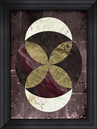 Framed Marble Rustic 2 Print