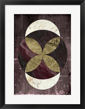Framed Marble Rustic 2 Print