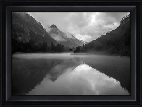 Framed Mountain Lake Print