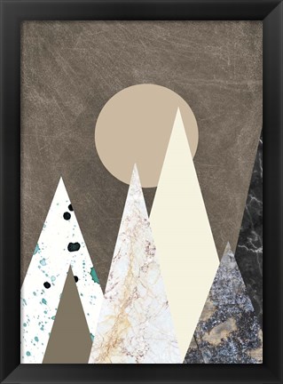 Framed Peaks Print