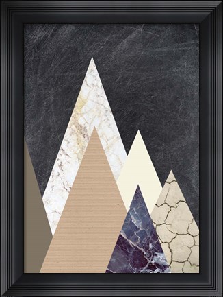 Framed Peaks 2 Print